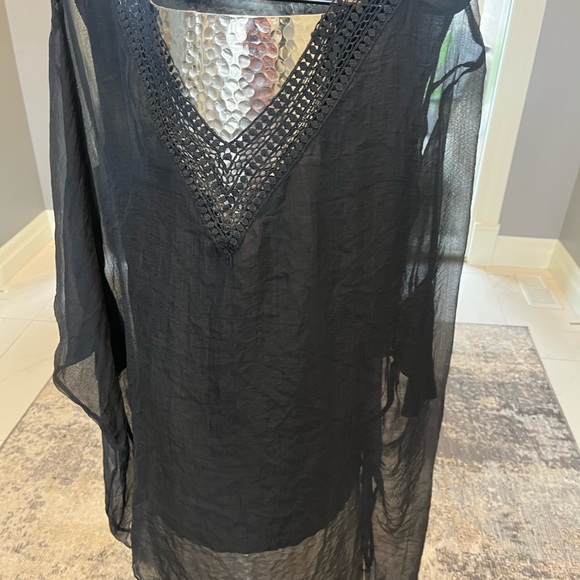 PARADISE SWIM best black pool dress classy sexy size small dressing rich - Picture 11 of 17